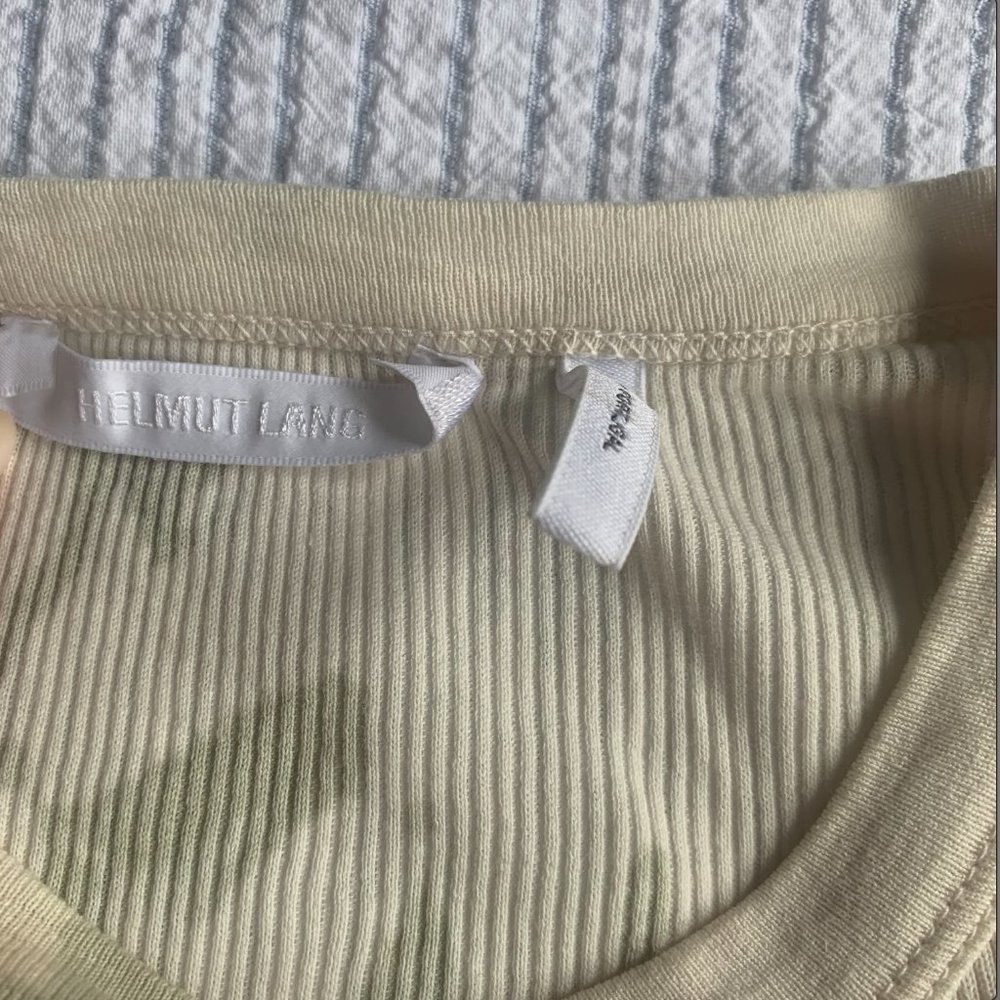 Helmut Lang RIBBED CLOUD-DYED TEE - Picture 6 of 7